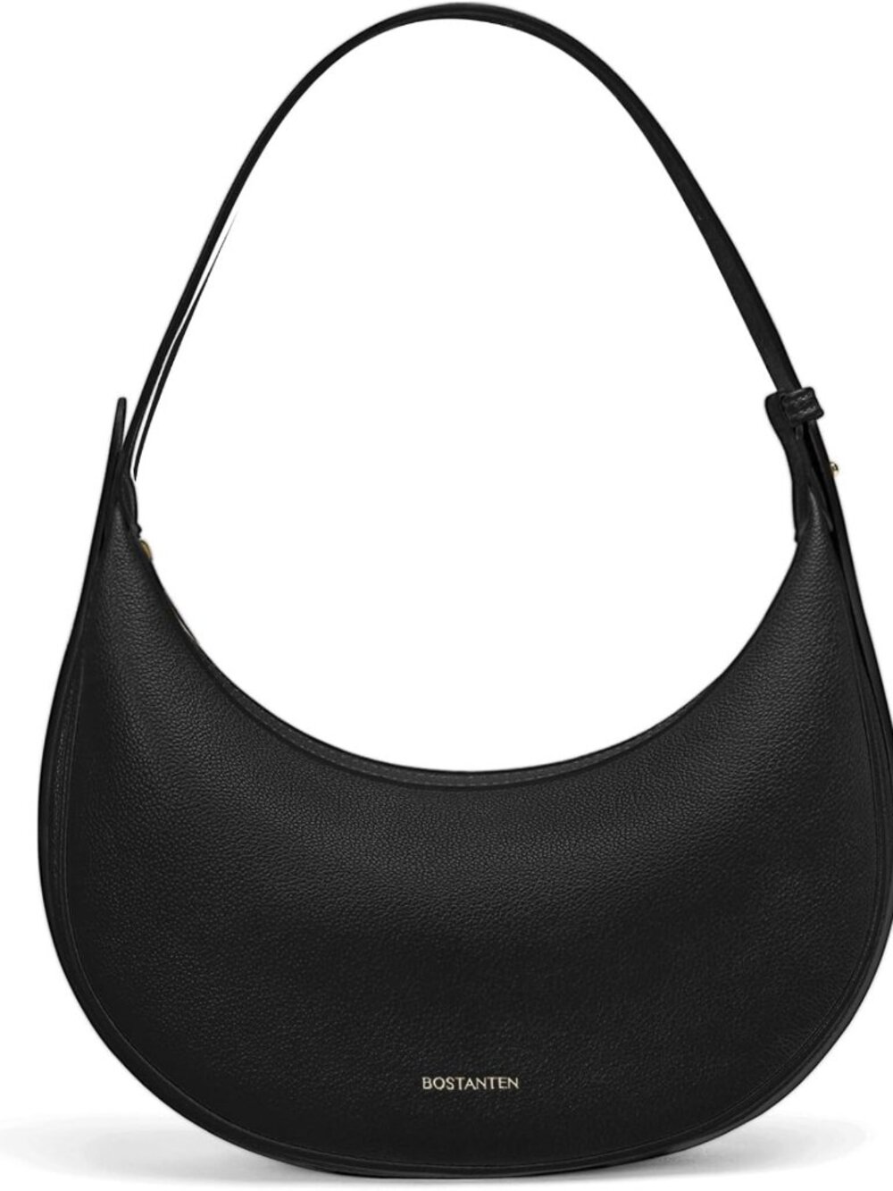 Trendy Vegan Leather Crescent Shoulder Bag for Women - Adjustable Crossbody
